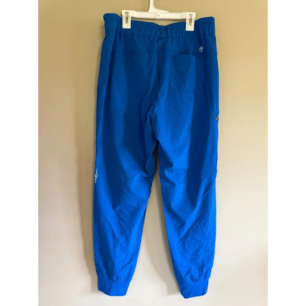 Healing Hands HH Works Women Royal Blue Jogger Scrub Pants Size Large - Picture 2 of 4